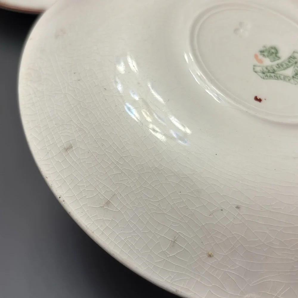 JG MEAKIN saucers desert plates 6.5” SOL SUN 391413 FLORAL lot 6 VNTG England